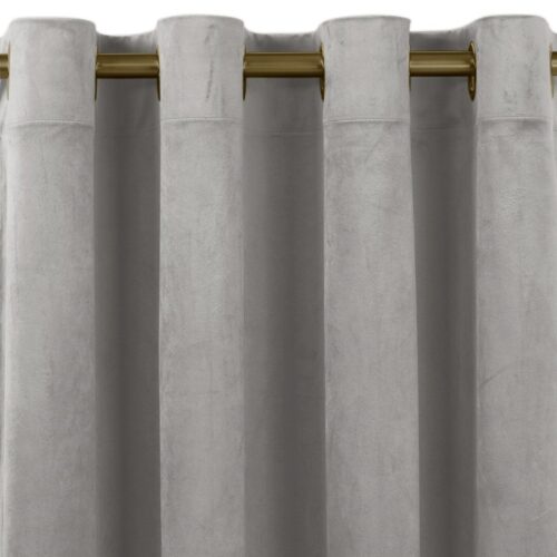 Sötétítő függöny VILA szürke arany arany fém bársony 135x245 HOMEDE