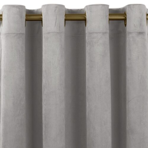 Sötétítő függöny VILA szürke arany arany fém bársony 135x300 HOMEDE