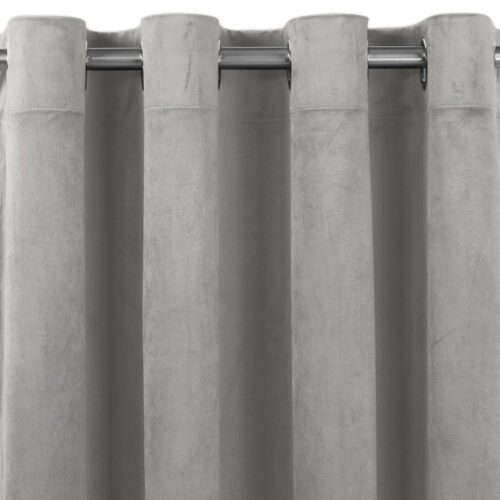 Sötétítő függöny VILA szürke ezüst ezüst fém bársony 135x245 HOMEDE