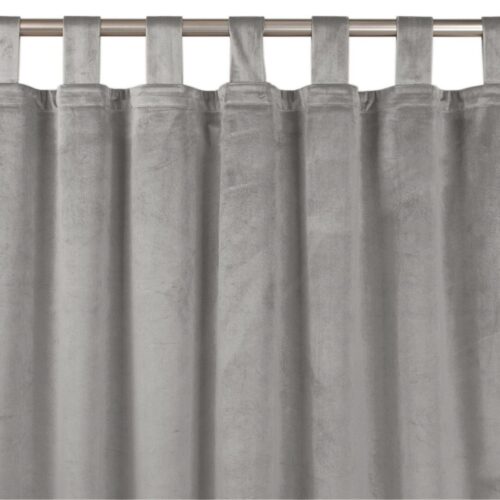 Sötétítő függöny VILA szürke pántok 10 cm bársony 265x270 HOMEDE