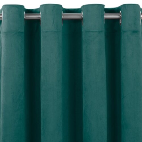 Sötétítő függöny VILA tengerzöld ezüst ezüst fém bársony 135x245 HOMEDE