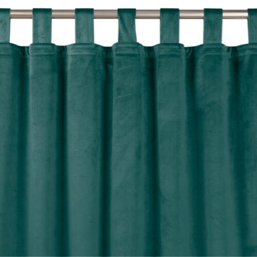 Sötétítő függöny VILA tengerzöld pántok 10 cm bársony 135x175 HOMEDE