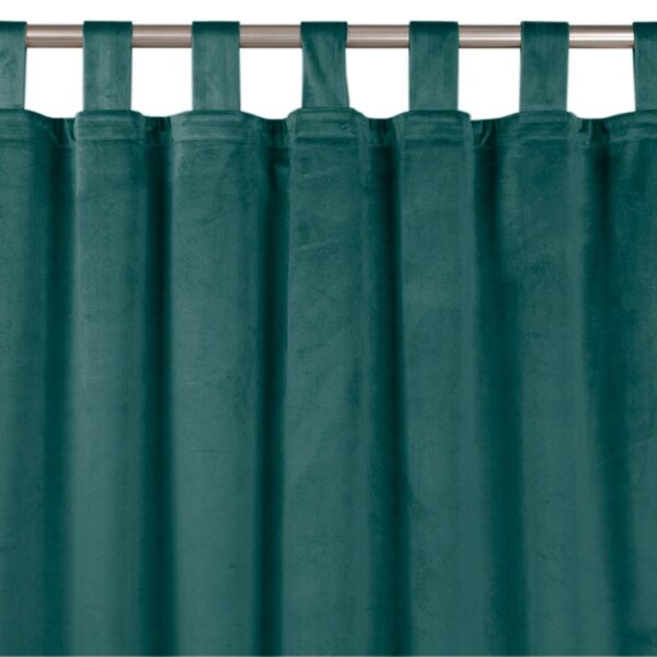 Sötétítő függöny VILA tengerzöld pántok 10 cm bársony 200x270 HOMEDE
