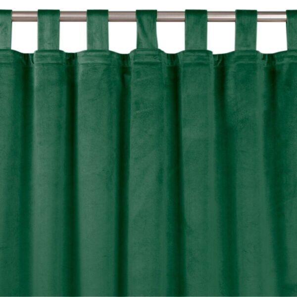 Sötétítő függöny VILA üvegzöld pántok 10 cm bársony 135x300 HOMEDE