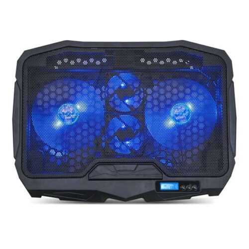 Spirit of Gamer AIRBLADE 600 BLUE Notebook Hűtőpad 17" - fekete