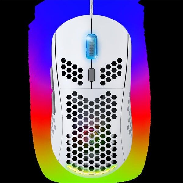 Spirit of Gamer Egér - S-PM4 RGB Arctic (Optikai