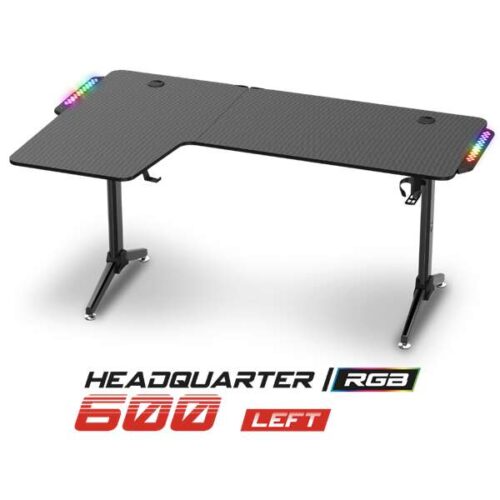 Spirit of Gamer Gamer Asztal - Headquarter 600 L (MDF lap