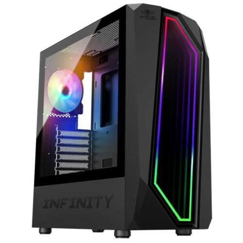 Spirit of Gamer Számítógépház - INFINITY Black (fekete