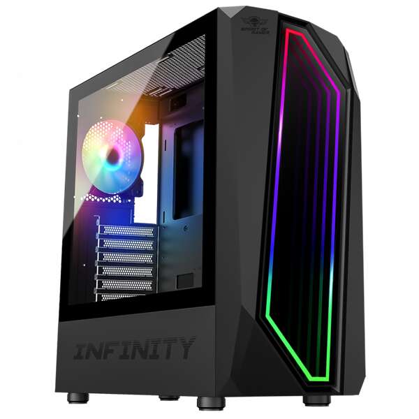 Spirit of Gamer Számítógépház - INFINITY Black (fekete