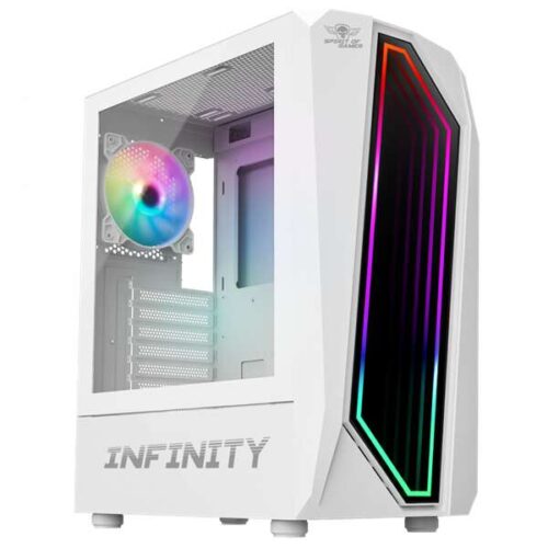 Spirit of Gamer Számítógépház - INFINITY White (fekete