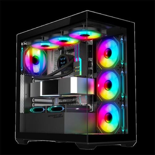 Spirit of Gamer Számítógépház - SPARK Black (fekete