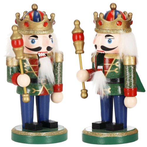 Springos "Diótörő" karácsonyi dekoráció 15 cm - zöld