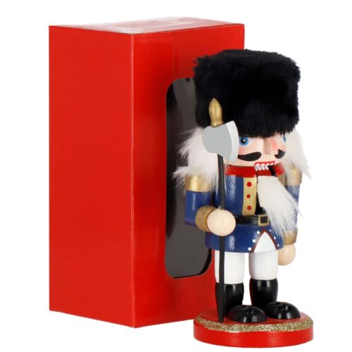 Springos "Diótörő" karácsonyi dekoráció 16 cm - kék