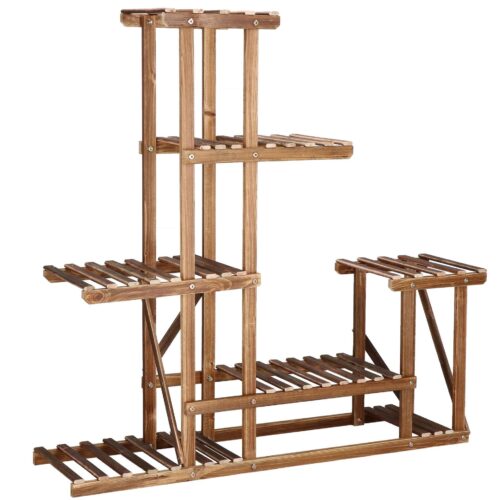 Springos fa Virágállvány 95x95x25cm - Barna