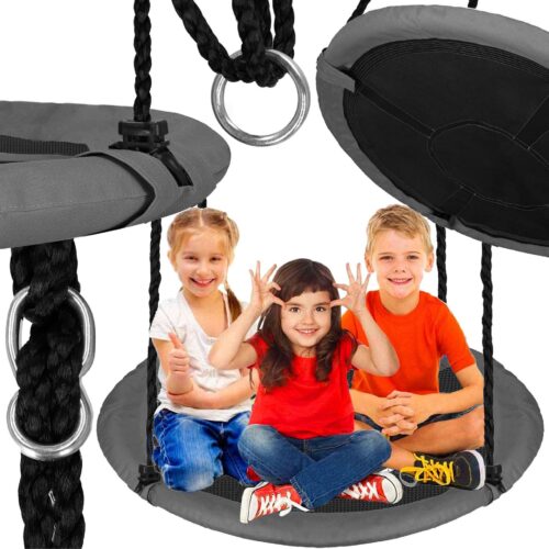 Springos fészekhinta 110 cm - szürke