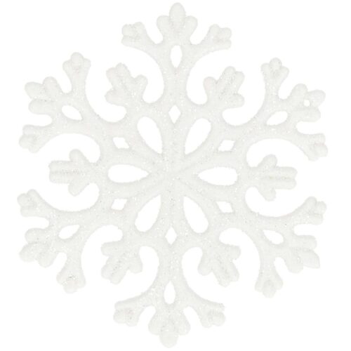 Springos Karácsonyi dekoráció "Hópihe" 6 cm 8 db.