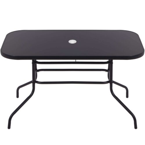 Springos kerti Asztal 120x70x70cm - Fekete