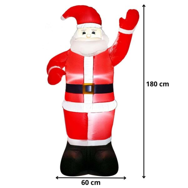 Springos led fénydekoráció "mikulás" 180 cm