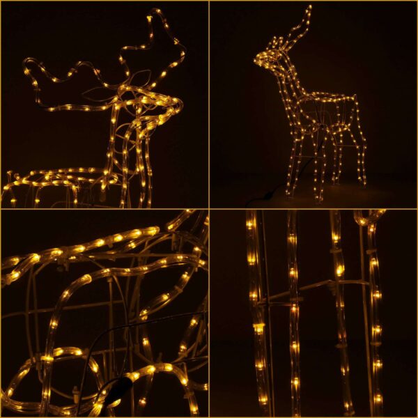 Springos LED Rénszarvas Karácsonyi Dísz - 90 cm