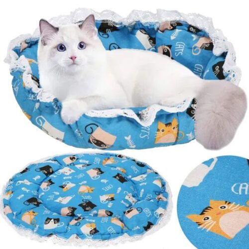 Springos puha Macskaágy 73cm - Kék