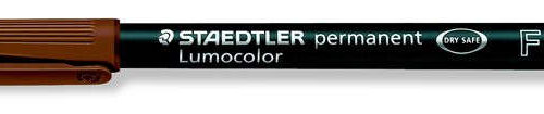 STAEDTLER Lumocolor 318 F Barna Alkoholos Filctoll - 0