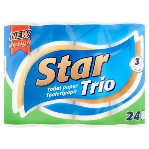 Star Trio 3 rétegű Toalettpapír 24 tekercs