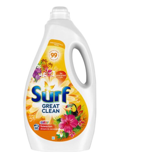 Surf Hawaiian Dream & Coconut folyékony Mosógél 3L - 60 mosás