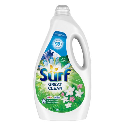 Surf Mountain Fresh & Jasmine folyékony Mosógél 3L - 60 mosás