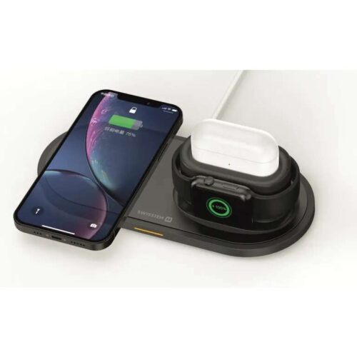 Swissten 3 az 1-ben Vezeték Nélküli Töltő - iPhone