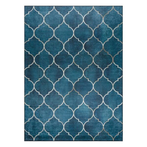 Szőnyeg ARLEN CLOVER indigókék glamour modern 80x150