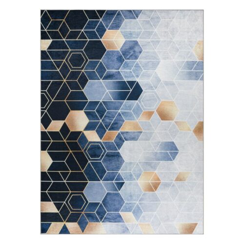 Szőnyeg ARLEN CUBE kék geometrikus modern 160x220