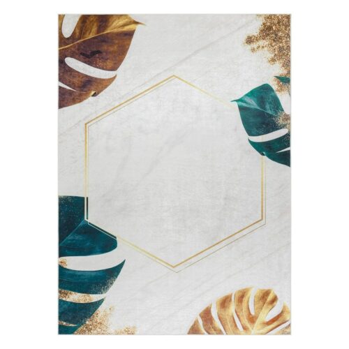 Szőnyeg ARLEN LEAVES1 fehér glamour tropikus 120x170