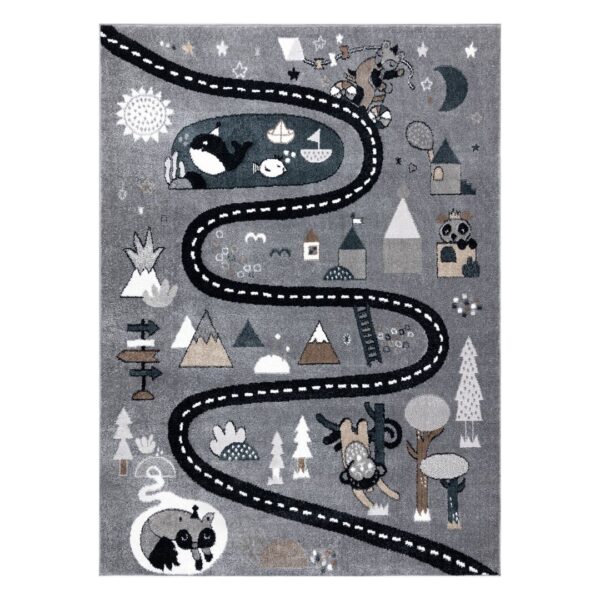 Szőnyeg BEO ROUTE szürke 160x220