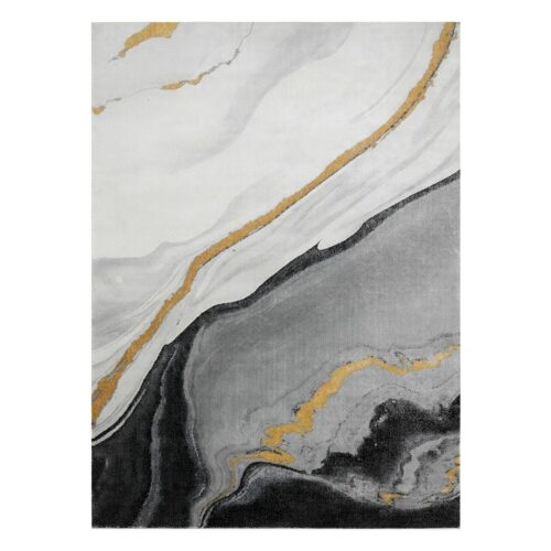 Szőnyeg ESTEMA MARBLE fekete 120x170