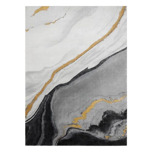 Szőnyeg ESTEMA MARBLE fekete 140x190