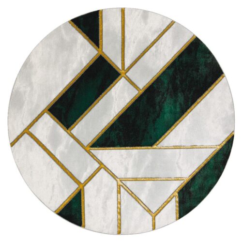 Szőnyeg kerek ESTEMA MARBLE 3 üvegzöld r120