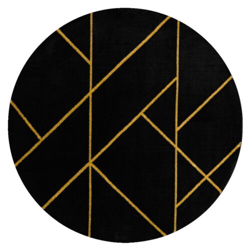 Szőnyeg kerek ESTEMA MARBLEGEO fekete r120