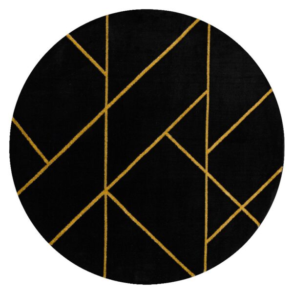 Szőnyeg kerek ESTEMA MARBLEGEO fekete r120
