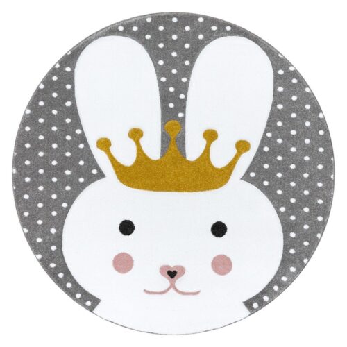 Szőnyeg kerek TINIES BUNNY szürke r160