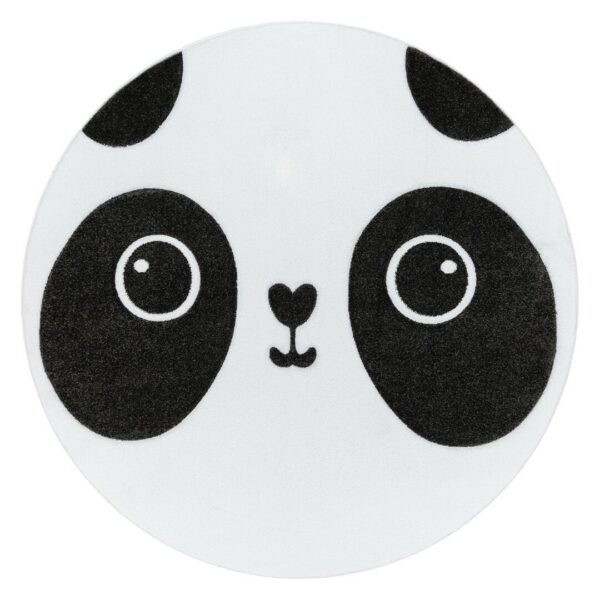 Szőnyeg kerek TINIES PANDA fehér r140