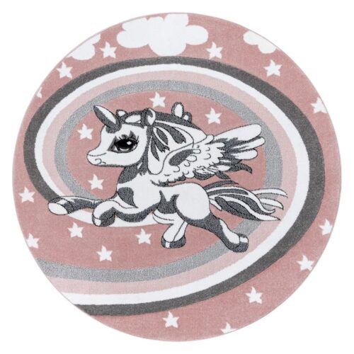 Szőnyeg kerek TINIES PONY púderrózsa r140