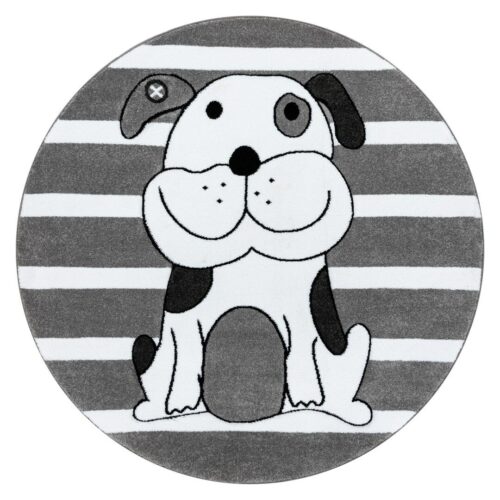 Szőnyeg kerek TINIES PUPPY szürke r140