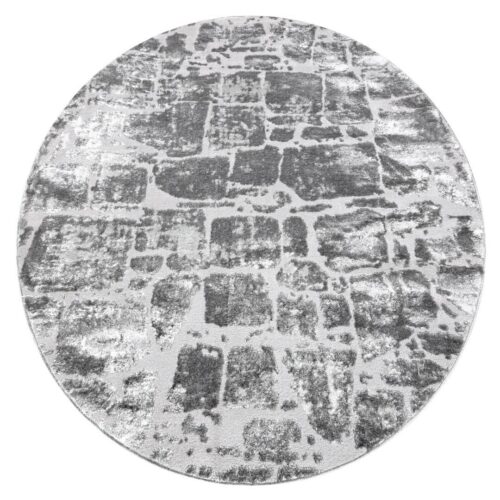 Szőnyeg kerek TREX BRICK szín grafitszürke r120 Hakano