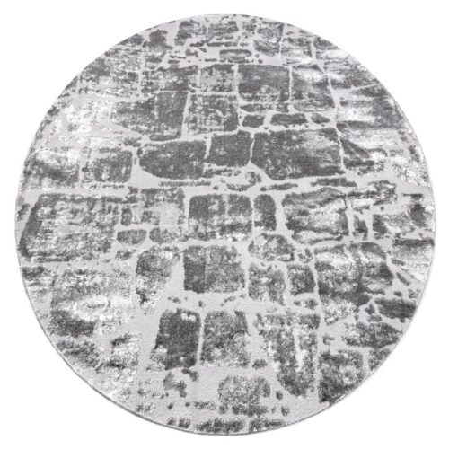 Szőnyeg kerek TREX BRICK szín grafitszürke r160 Hakano