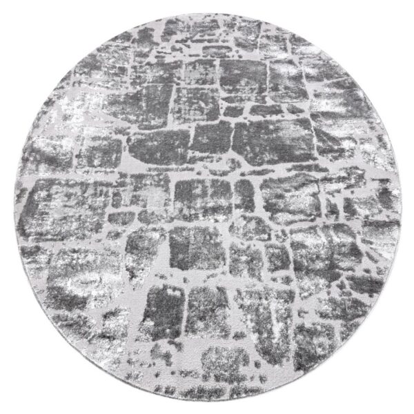 Szőnyeg kerek TREX BRICK szín grafitszürke r160 Hakano
