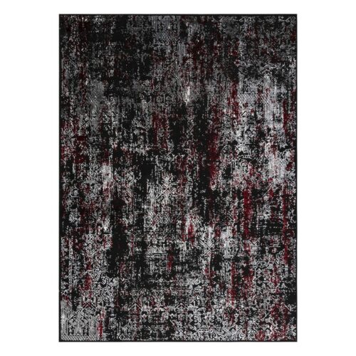 Szőnyeg LEAN ORNAMENT antracitszürke 140x190