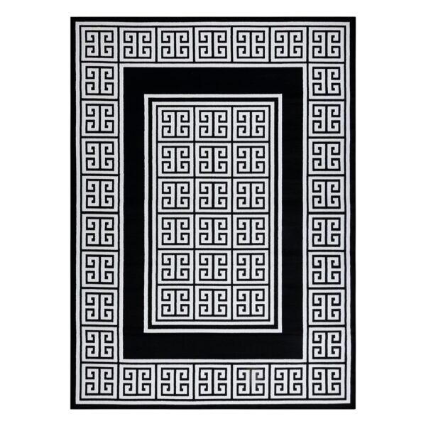 Szőnyeg MOSSE GREEK fekete 80x150