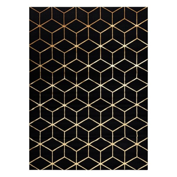 Szőnyeg MOSSE HEXAGON 2 fekete 80x150