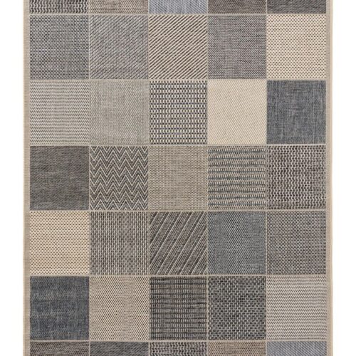 Szőnyeg RIVER 5 kék geometrikus boho 100x150
