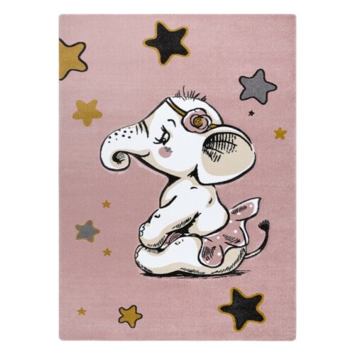 Szőnyeg TINIES ELEPHANT púderrózsa 120x170
